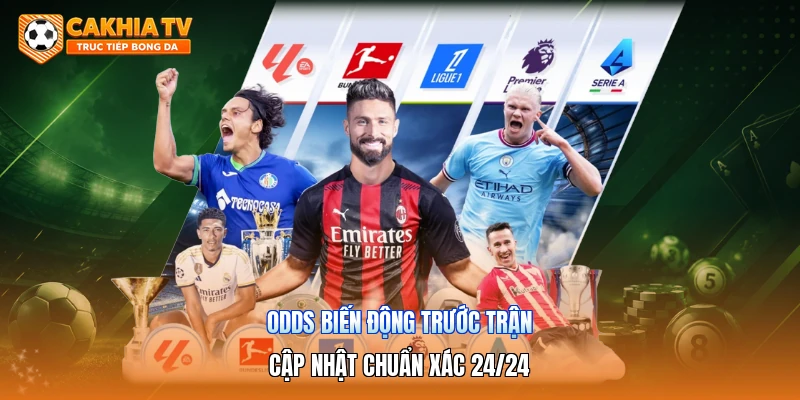Odds Biến Động Trước Trận | Cập Nhật Chuẩn Xác 24/24